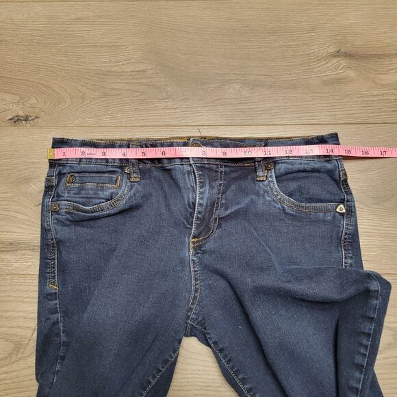 KUT From The Kloth Jeans Women 6 Blue Lucille Skinny Denim Stretch Distressed - Picture 6 of 9